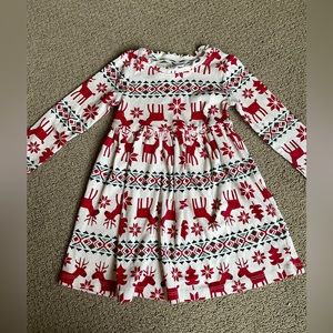 HannaAndersson girl’s Christmas dress. Size 4T.